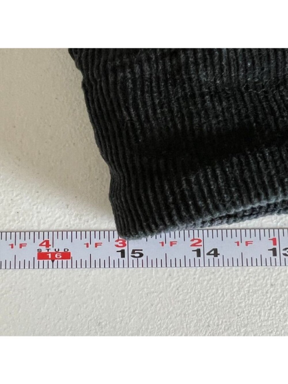 Quince Organic Stretch Corduroy Cropped Wide Leg Pants Black Sz 8 Quiet Luxury - Picture 7 of 14
